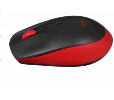LOGITECH Мышь M190, оптическая, беспроводная, USB, черный и красный [910-005926]