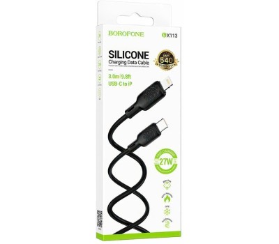 Кабель BOROFONE (6941991115554) BX113 USB 3.0A для Type-C Black 3 м