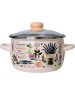 Кастрюля APPETITE 1RC201S Эдем эмал сфер 4,0л стекл/кр