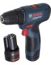 BOSCH Дрель-шуруповерт GSR 120-LI, 2Ач, с двумя аккумуляторами [06019g8000]