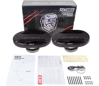 Автоакустика KICX RX 693 300Вт 91дБ 4Ом 15x23см (6x9дюйм) (ком.:2кол.) коаксиальные трехполосные