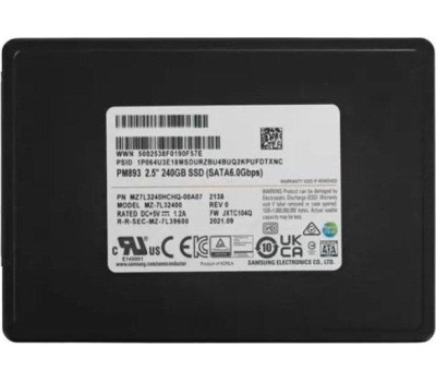 Samsung SSD 240Gb PM893 MZ7L3240HCHQ-00A07