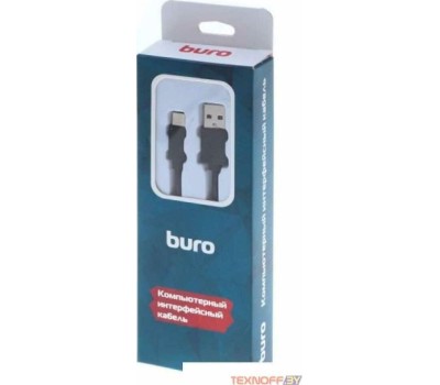 BURO Кабель USB Type-C (m) - USB (m), 1м, черный [bhp ret typec1 bl]