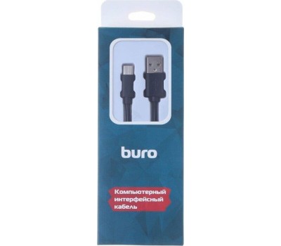 BURO Кабель USB Type-C (m) - USB (m), 1м, черный [bhp ret typec1 bl]