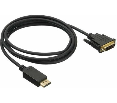 NINGBO Кабель Display Port DisplayPort (m) - DVI-D Dual Link (m), GOLD , 1.8м, блистер, черный