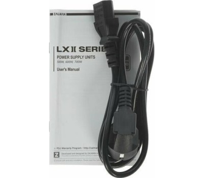 Блок питания ZALMAN Блок питания 600W ZM600-LXII черный (ATX, APFC, 20+4P, 2xPCIe 6+2P, 3хMolex, 6xSATA, 120mm fan, RTL) (ZM600-LXII)