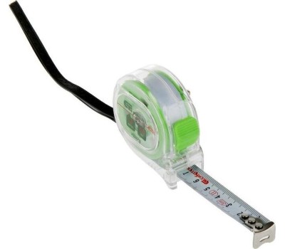 Рулетка СИБРТЕХ Рулетка Кварц,прозрачный корпус,амортизатор,3 м х 16 мм 32520