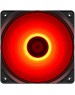 DEEPCOOL Вентилятор для корпуса RF120R (120mm, 1300rpm, 48.9 CFM, 21.9 дБ, Molex, red light, black/white) (DP-FLED-RF120-RD)