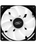 DEEPCOOL Вентилятор для корпуса RF120R (120mm, 1300rpm, 48.9 CFM, 21.9 дБ, Molex, red light, black/white) (DP-FLED-RF120-RD)