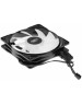 DEEPCOOL Вентилятор для корпуса RF120R (120mm, 1300rpm, 48.9 CFM, 21.9 дБ, Molex, red light, black/white) (DP-FLED-RF120-RD)
