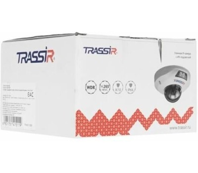 Камера видеонаблюдения TRASSIR Камера видеонаблюдения IP TR-D4151IR1, 2592х1944 pix, 2.8 мм