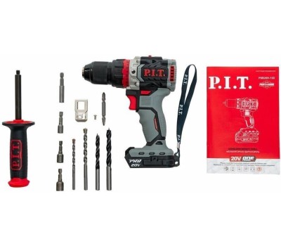 P.I.T. Ударная дрель-шуруповерт PSB20H-13D, 4Ач, без АКБ, без ЗУ