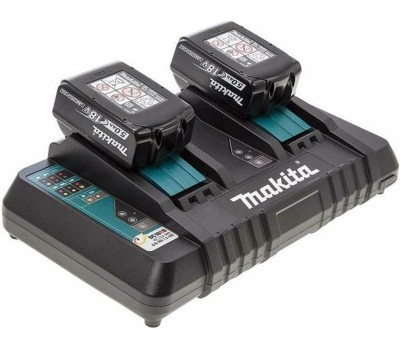 Батарея аккумуляторная MAKITA Батарея аккумуляторная BL1850Bx2 LXT, 18В, 5Ач, Li-Ion, ЗУ в комплекте [191l75-3]