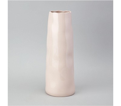 Ваза LEFARD ВАЗА 13,6*13,9*37,5СМ ЦВЕТ: ПУДРОВЫЙ 374-146