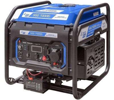 ТСС Бензиновый генератор SGG 7000Ei, 220/12 В, 7.5кВт, на колёсах с АКБ [060027]