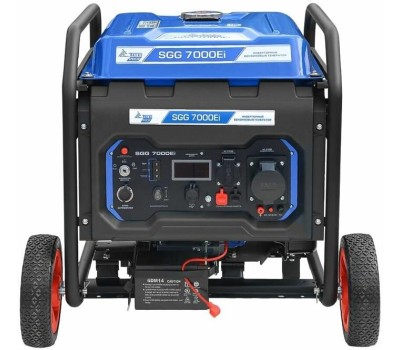 ТСС Бензиновый генератор SGG 7000Ei, 220/12 В, 7.5кВт, на колёсах с АКБ [060027]