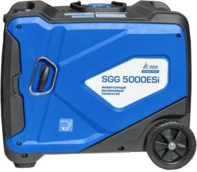 Генератор ТСС Бензиновый генератор SGG 5000ESi, 220 В, 5.5кВт, на колёсах с АКБ [060053]