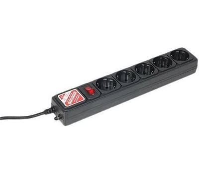 PowerCube Фильтр-удлинитель 3.0м, 5 розеток,10А (SPG5-С3), черный графит