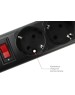 PowerCube Фильтр-удлинитель 3.0м, 5 розеток,10А (SPG5-С3), черный графит