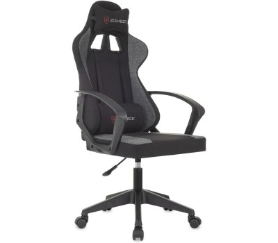 ZOMBIE Кресло игровое Carry, ткань, до 120кг, черный/серый