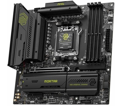 Материнская плата MSI Материнская плата MAG B850M MORTAR WIFI B850, AM5, 4*DDR5, 1*PCIEx16, 1*PCIEx4, 3*M.2, 3*TypeC, 3*USB3.2Gen2, 6*USB3.2Gen1, 4*USB2.0, 4*SATA3.0, 5G, HDMI, M-ATX, RTL