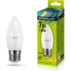 Лампочка светодиодная ERGOLUX (13297) LED-C35-7W-E27-3K