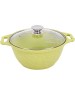 Кастрюля KUKMARA к21tsl а/пр литая 2,0л стекл/кр Trendy style lime