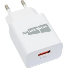 СЗУ MORE CHOICE (4627151195285) NC52QCm 1USB 3.0A QC3.0 для micro USB быстрая зарядка White