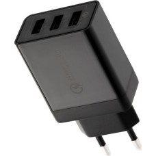 Сетевое зарядное устройство REXANT (18-2215) Сетевое зарядное устройство-переходник REXANT 3xUSB адаптер, 30W черное