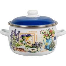 Кастрюля ЭМАЛЬ 6RC221M Горная лаванда сфер 5,5л