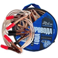 Провода пусковые ZEBRA 400А с прозрачной изоляцией, в сумке, 2.2 м 47791