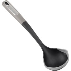 MALLONY Половник CHEF с двумя носиками для слива из нейлона с силиконовым краем (108328)