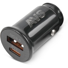 Автомобильное зарядное устройство AVS UC-614 USB 2 порта (USB QC 3.0+PD Type C)