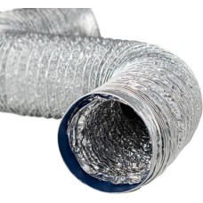 Воздуховод ARTICPLAST алюминиевый 150 мм х 2 м, гофрированный армированный неизолированный для вентиляции