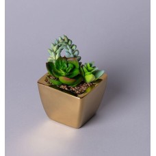 Искусственные цветы LEFARD СУККУЛЕНТ ИСКУССТВЕННЫЙ В ГОРШКЕ 8*12СМ МАЛ.УП.=24ШТ 535-437