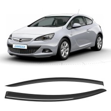 Дефлекторы CORSAR Дефлекторы Opel Astra J GTC 11-18 хетчбек, нак., 2шт