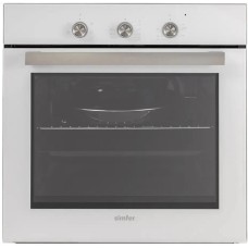 Духовой шкаф электрический SIMFER Духовой шкаф электрический B6EC16016, 58л, дверца с 2 стеклами, белый
