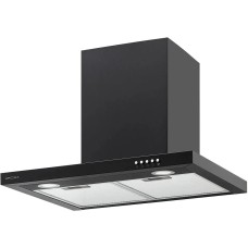 KRONA Вытяжка встраиваемая Rina 600 Pb черный управление: кнопочное (1 мотор)
