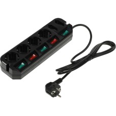 MOST Сетевой удлинитель A10 1.6м (6 розеток) черный (коробка)