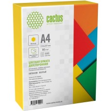 CACTUS Бумага CS-CPY-A480500 A4/80г/м2/500л./желтый интенсив