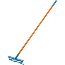 GRINDA PR-12T FIBER, 380 х 100 х 1530 мм, 12 витых зубцов, углеродистая сталь, фибергласовый черенок, садовые грабли, PROLine (39654)