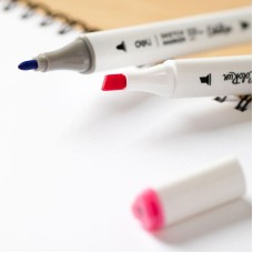 DELI Набор маркеров для скетчинга EC187-60 ColoRun 11мм 150мм трехгр. двойной пиш. наконечник 1-5мм 60цв. ассорти пластиковая коробка (60шт.)