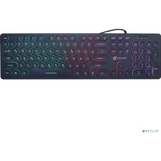 OKLICK Клавиатура 420MRL черный USB slim Multimedia LED [1091226]
