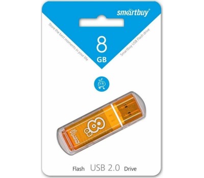 USB флеш SMARTBUY (SB8GBGS-Or) 8GB GLOSSY SERIES ORANGE