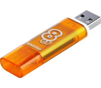 USB флеш SMARTBUY (SB8GBGS-Or) 8GB GLOSSY SERIES ORANGE