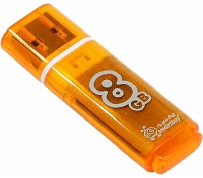 USB флеш SMARTBUY (SB8GBGS-Or) 8GB GLOSSY SERIES ORANGE