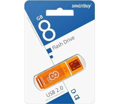 USB флеш SMARTBUY (SB8GBGS-Or) 8GB GLOSSY SERIES ORANGE