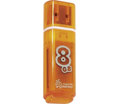 USB флеш SMARTBUY (SB8GBGS-Or) 8GB GLOSSY SERIES ORANGE