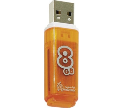 USB флеш SMARTBUY (SB8GBGS-Or) 8GB GLOSSY SERIES ORANGE