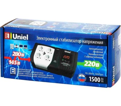 Стабилизатор UNIEL (09623) U-ARS-1500/1 серия Standard - Expert 1500 ВА